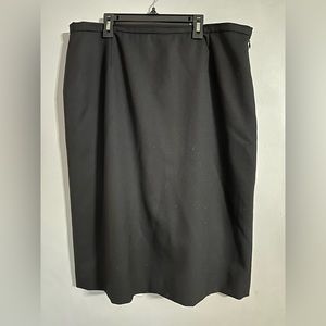 Pendleton Black Wool Skirt Size 16